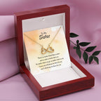 Gift for Sister - There's no better friend than a sister - Endless Love Necklace