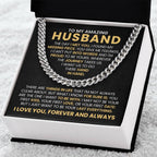 Husband Gift from Wife - The Day I Met You - Cuban Link Chain