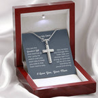 To Dear My Son - You are the greatest gift - Gift for Son from Mom - Artisan Cross Necklace