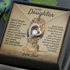 To My Daughter - I'm Proud To Be Your Father - Forever Love Necklace