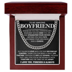 Cuban Link Chain for Boyfriend - Meeting you was fate - Birthday, Anniversary & Christmas Gift for Him