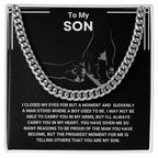 Gifts for Son, Men’s Cuban Link Chain, Durable & Timeless Necklace for Everyday Wear