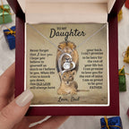 To My Daughter - I'm Proud To Be Your Father - Forever Love Necklace