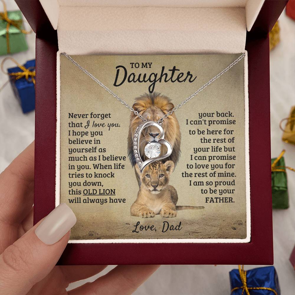 To My Daughter - I'm Proud To Be Your Father - Forever Love Necklace