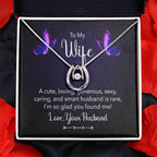 Anniversary Gift for Wife from Husband - Sweet Romantic Jewelry for Valentine’s Day - Lucky In Love Necklace