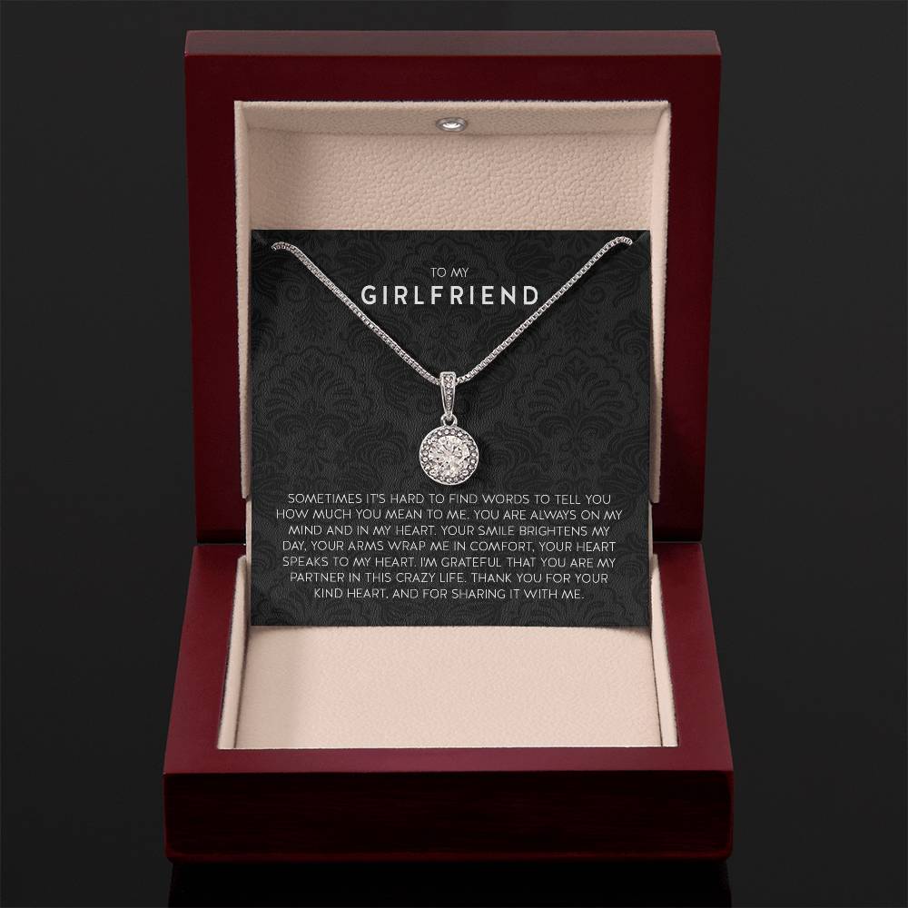 To My Girlfriend Necklace - Romantic Jewelry Gift for Christmas, Valentine’s Day & Surprises - Eternal Hope Necklace