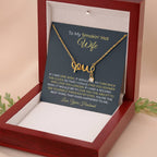 To My Smokin’ Hot Wife Necklace - Meaningful Jewelry Gift from Husband for Every Special Occasion Including Valentine’s Day - Scripted Love Necklace