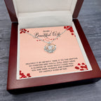 To My Wife Necklace - Emotional Love Gift from Husband for Birthday & Valentine’s Day - Crown Pendant Necklace