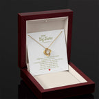 To My Big Sister Necklace - A Big Sister Is A Gift To The Heart - Gift for Sister - Love Knot Necklace