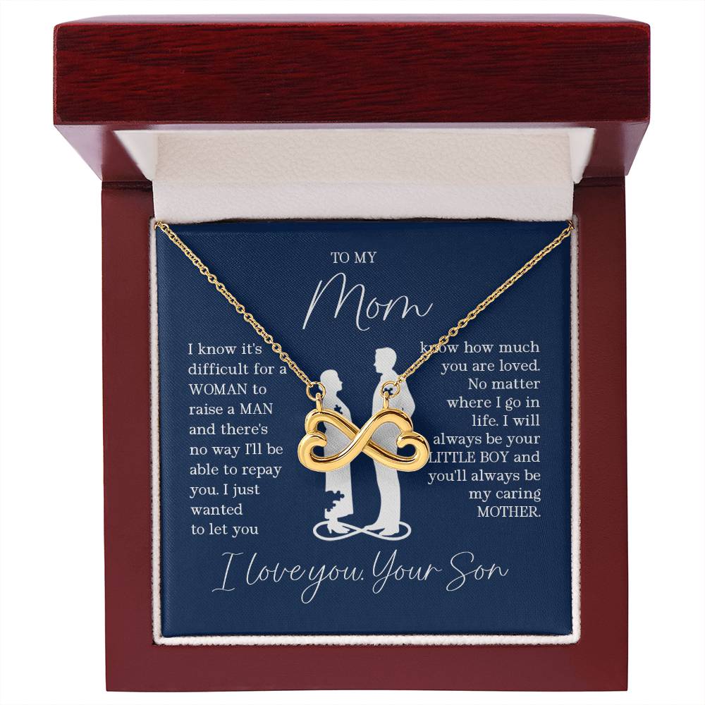 To My Mom - I will always be your little boy - Endless Love Necklace - Best Gift for Mom from Son