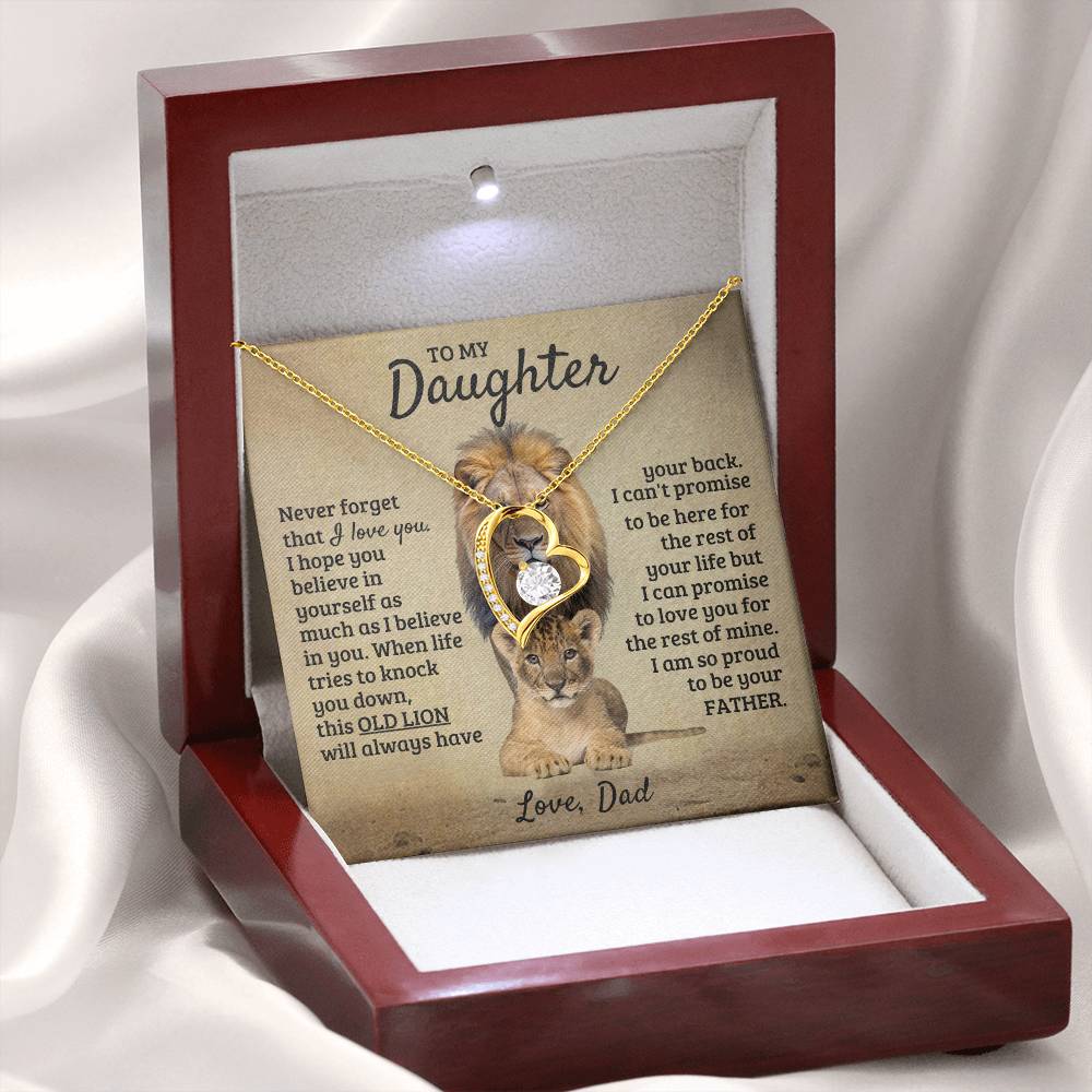 To My Daughter - I'm Proud To Be Your Father - Forever Love Necklace