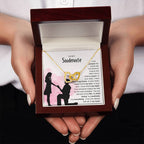 To My Soulmate Necklace - Soulmate Jewelry for Valentine’s Day & Gifts for Her - Interlocking Hearts Necklace