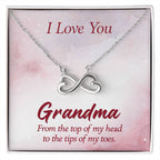 I Love You Grandma Gift from Grandkids - Endless Love Necklace