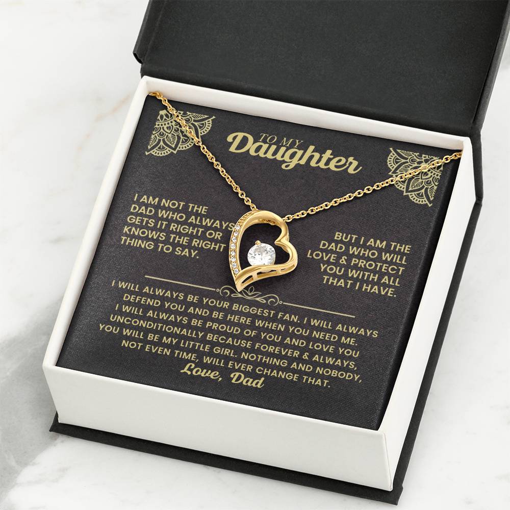 To My Daughter - I Will Always Be Your Biggest Fan - Forever Love Necklace