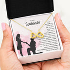 To My Soulmate Necklace - Unique Soulmate Gift for Her for Birthdays & Surprise Moments - Endless Love Necklace