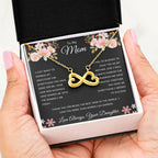 To My Mom - Gift for Mom from Daughter - I feel so blessed to have you as my mother - Endless Love Necklace