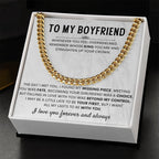 Girlfriend to Boyfriend Gift – Cuban Link Chain – Birthday & Anniversary Gift for Him