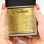 To My Soulmate Necklace - Romantic Necklace Gift Idea for Her for Birthday & More - Scripted Love Necklace