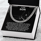 Gifts for Son, Men’s Cuban Link Chain, Durable & Timeless Necklace for Everyday Wear