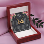 To My Caring Mom - I Am Forever Grateful - Endless Love Necklace - Special Gift for Mom from Son