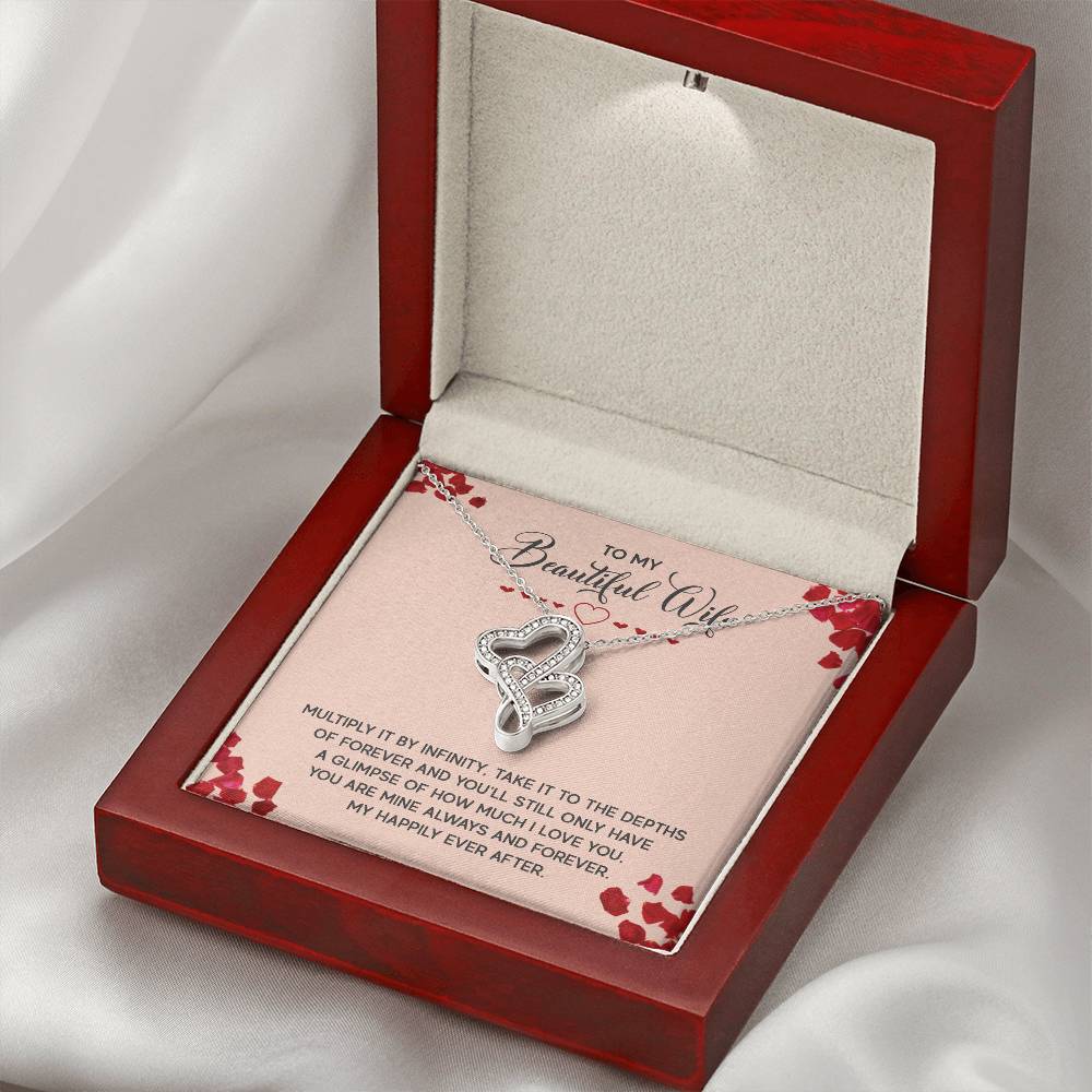 Just Because Gift for Wife - Romantic Jewelry from Husband - Heart-to-heart Pendant Necklace