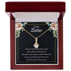 Present for Sister - There's no better friend than a sister - Alluring Beauty Necklace