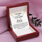 Mother and Daughter Gift - I Love You Mom - Endless Love Necklace