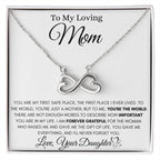 To My Loving Mom - You're the world - Endless Love Necklace - Unique Gift for Mom
