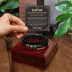 Father to Son – Birthday, Graduation Jewelry Gift – Love You Forever Bracelet