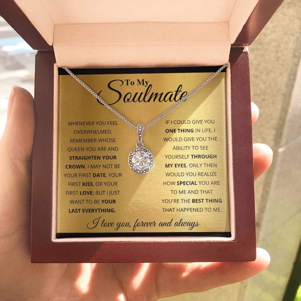 To My Soulmate Necklace - Best Gift for Soulmate for Valentine’s Day & Beyond - Eternal Hope Necklace