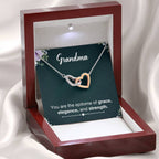 Grandma Necklace from Grandkids - Interlocking Hearts Necklace