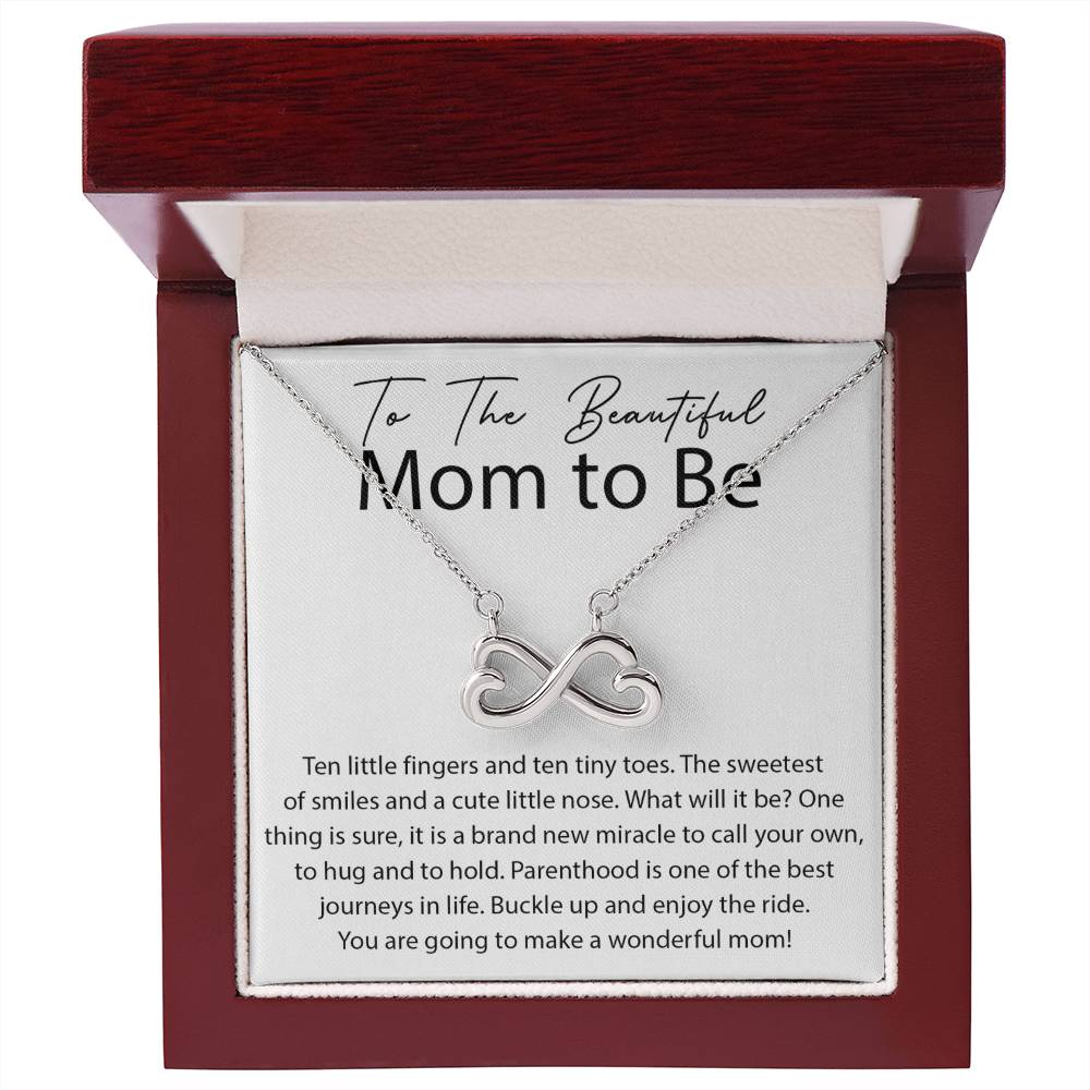 To The Beautiful Mom To Be - Buckle Up and Enjoy The Ride - Endless Love Necklace