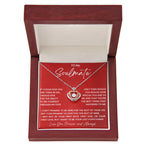 To My Soulmate Necklace - Long Distance Soulmate Gift for Valentine’s Day & Special Days - Crown Pendant Necklace