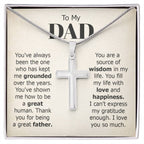 To My Dad Necklace - You've always been the one - Gift for Dad - Artisan Cross Necklace