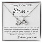 To My Incredible Mom - Thank You For Always Being There For Me - Endless Love Necklace - Sentimental Gift for Mom