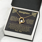 To My Daughter Necklace - I will always be your biggest fan - Gift for Daughter from Dad - Forever Love Necklace