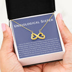 Unbiological Sister Necklace - Gift for Bonus Sister - Endless Love Necklace