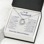 To My Soulmate Necklace - Romantic Soulmate Gift for Her for Christmas & Holiday Gifting - Forever Love Necklace