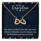To Our Grandma Necklace - You stole our heart from the very start - Endless Love Necklace