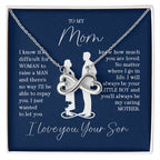 To My Mom - I will always be your little boy - Endless Love Necklace - Best Gift for Mom from Son
