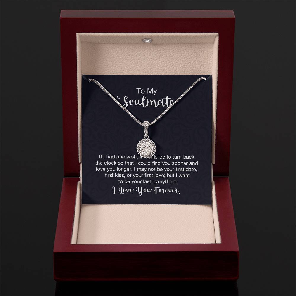 To My Soulmate Necklace - Romantic Jewelry Gift for Her for Christmas & Special Dates - Eternal Hope Necklace