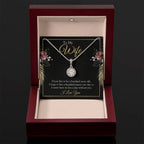 Best Gift for Wife from Husband - Emotional Love Jewelry for Birthday, Valentine’s Day, Anniversary & Christmas - Eternal Hope Necklace