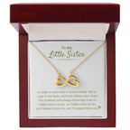 To My Little Sister - A sister is more than a forever friend - Little Sister Gift - Endless Love Necklace