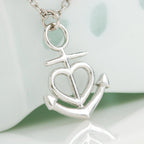 To My Soulmate Necklace - Perfect Gift for Romantic Celebrations & Appreciation Days - Anchor Pendant Necklace