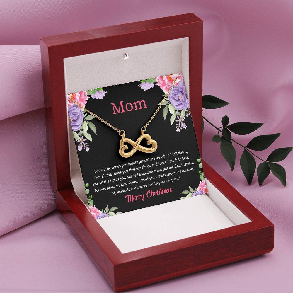 Christmas Gift for Mom - You Mean The World To Me - Endless Love Necklace