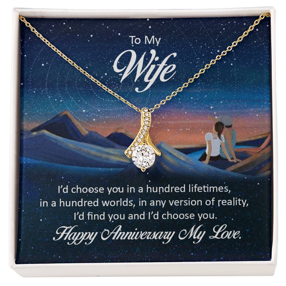 Anniversary Gift for Wife from Husband - Sweet Romantic Jewelry for Valentine’s Day - Alluring Beauty Necklace