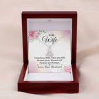 To My Wife Necklace - Sweetest Gift for Wife from Husband for Valentine’s Day, Anniversary & Birthday Joy - Anchor Pendant Necklace