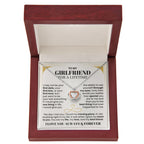 To My Girlfriend Necklace - Romantic Jewelry Gift for Christmas, Valentine’s Day & Surprises - Crown Pendant Necklace