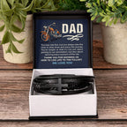 Gift for Dad from Kids - #1 Biker Dad - Men's Cross Bracelet