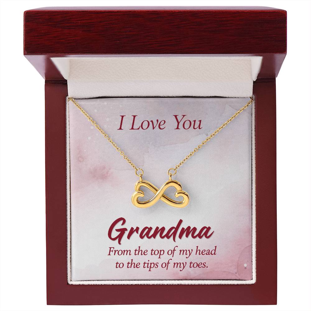 I Love You Grandma Gift from Grandkids - Endless Love Necklace